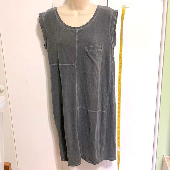 Patch Rag Slub Le Cote Gray Pocket Alternative Apparel Dress Womens Large - Picture 5 of 16